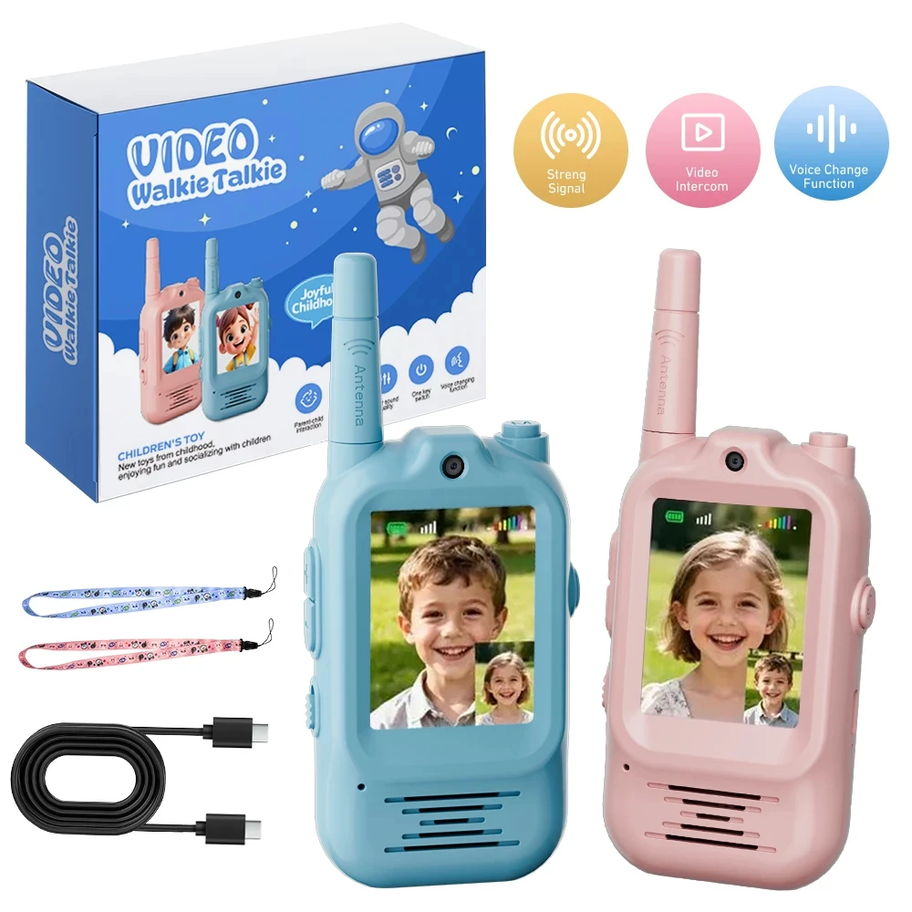 Outdoor Adventure Videos - Lot de 2 talkies-walkies vidéo rechargeables