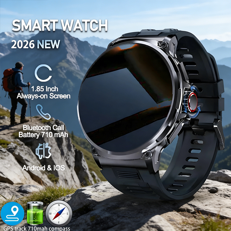 Outdoor Adventure Zone - Montre connectée pour homme 710 mAh,