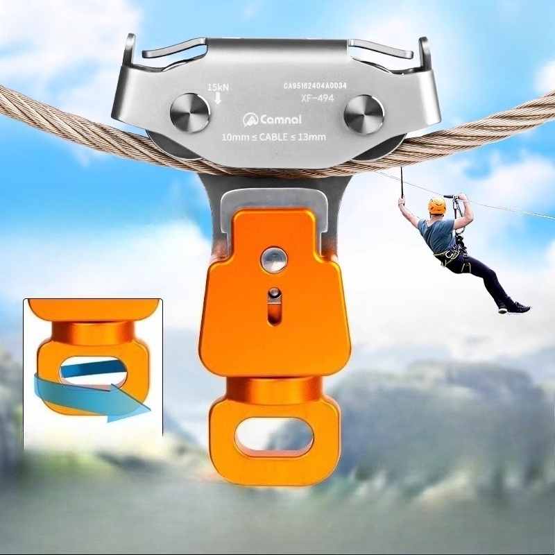 Outdoor Adventure Zipline - Poulie de zipline en acier pour