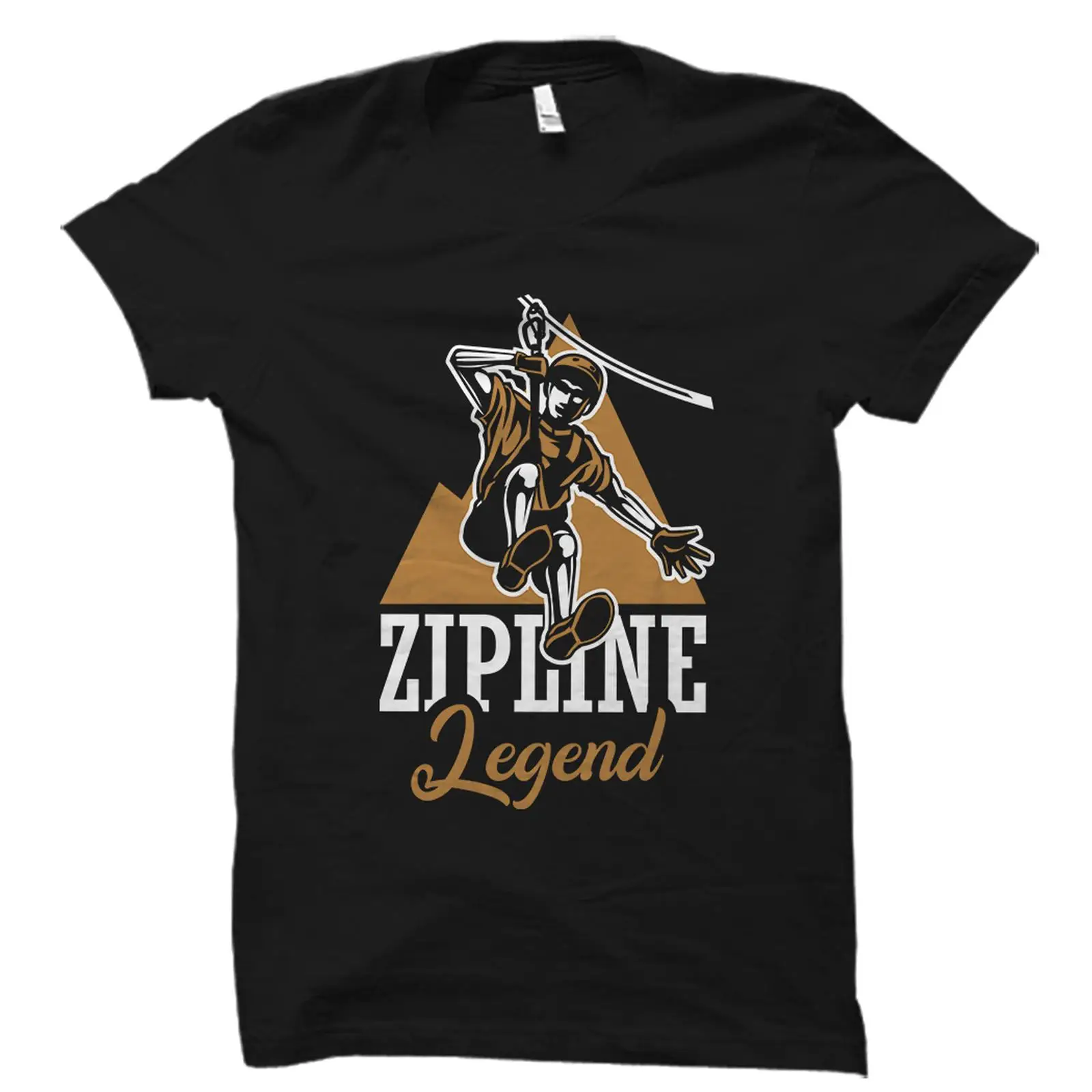 Outdoor Adventure Zipline - T-shirt Zipline Legend, drôle, pour les