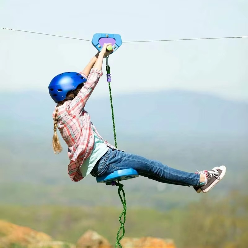 Outdoor Adventure Zipline - Ensemble de jeu de tyrolienne d'extérieur