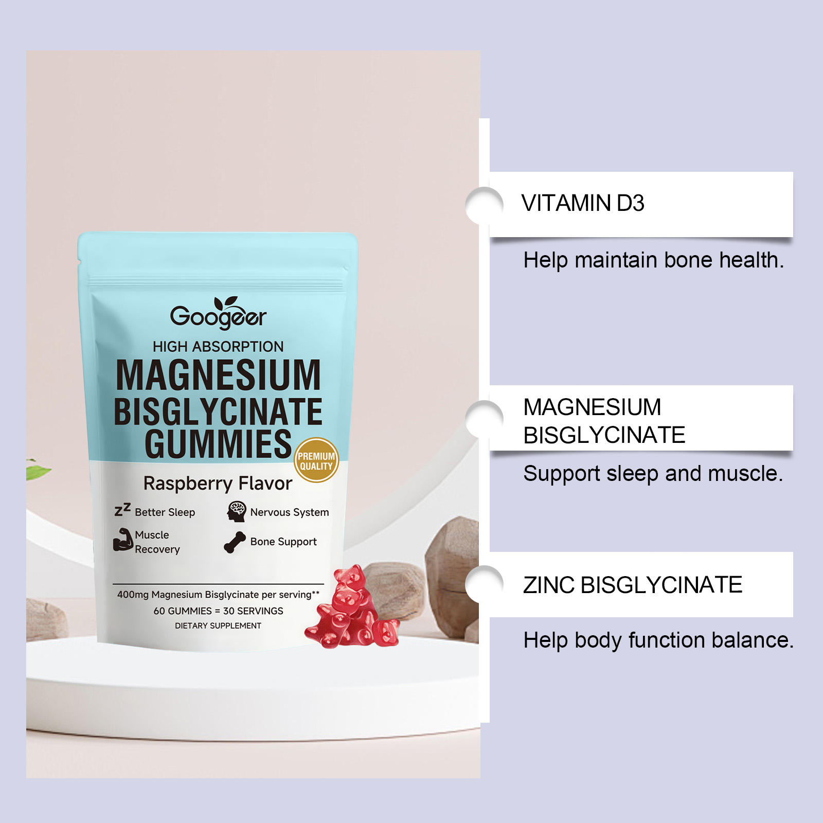 Gummies de Bisglycinate de Mag - Chalk Bag Bouldering avis et prix