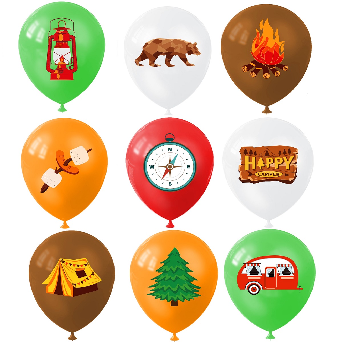 Ballons de Camping heureux 9 p - Outdoor Adventure Kit avis et prix