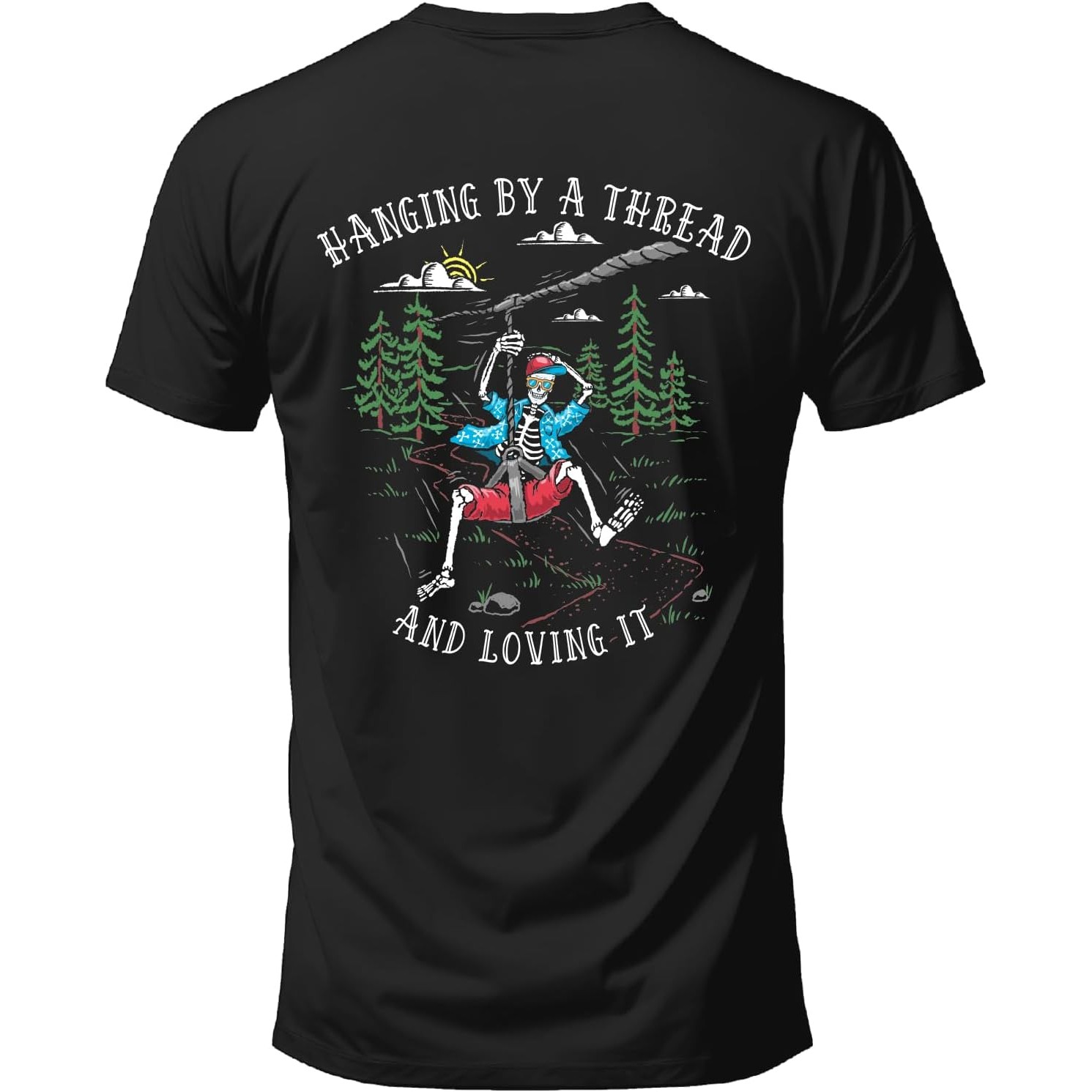 T-shirt graphique vintage pour - Outdoor Adventure Zipline avis et prix