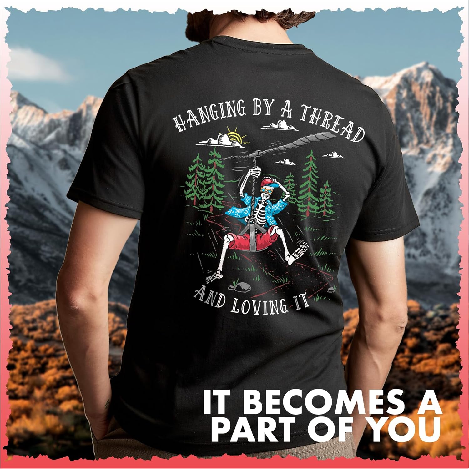 T-shirt graphique vintage pour - Outdoor Adventure Zipline avis et prix