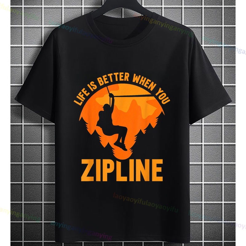 T-shirt graphique d'aventure d - Outdoor Adventure Zipline avis et prix