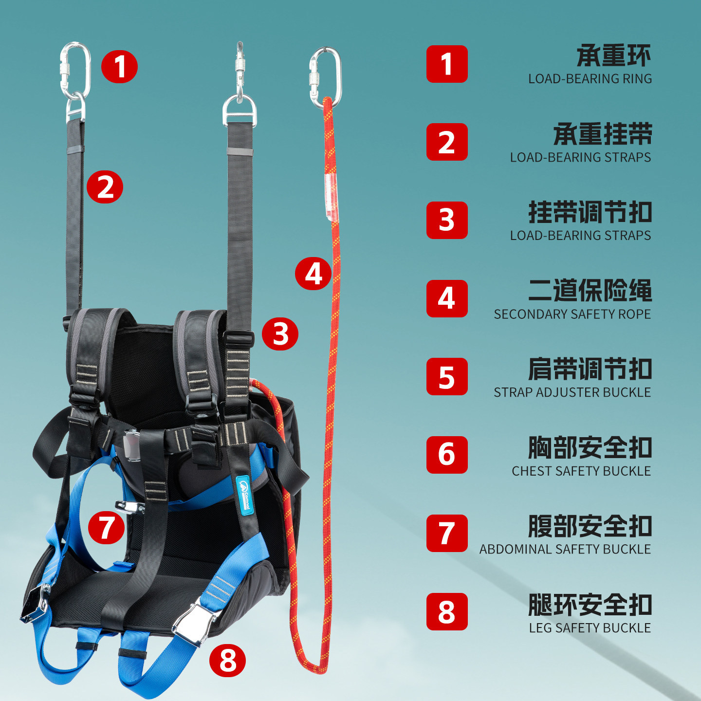 Siège de sécurité pour zipline - Outdoor Adventure Zipline avis et prix